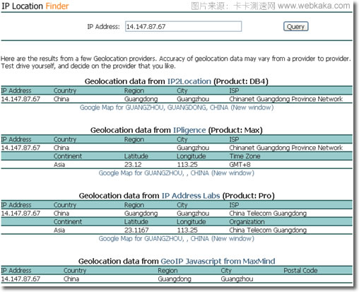 IP所屬機房線路查詢