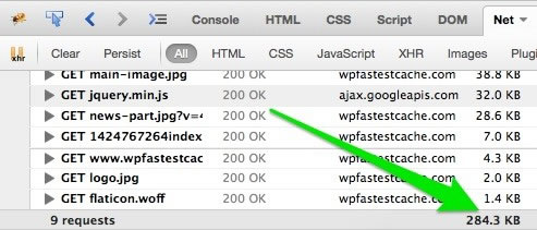 使用gzip壓縮的結果