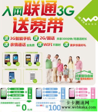 聯通寬帶捆綁3G