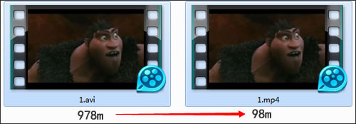 轉換結果:978m變為98m