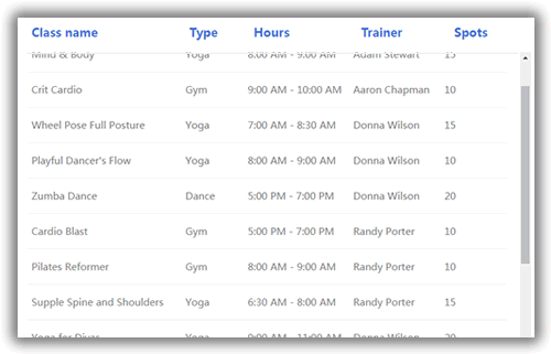 實例4：Table表格往上滾，表頭固定不動