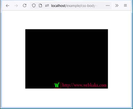 在body中間顯示內容