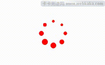 css3 loading加載動畫圓形滾動效果