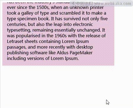示例1：默認隱藏滾動條，鼠標懸停時顯示