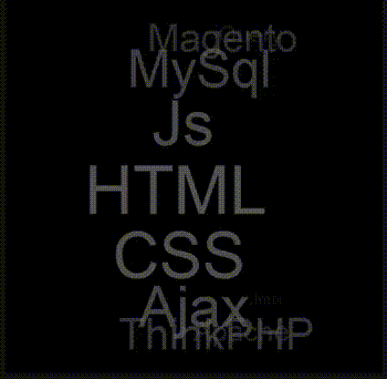 文字3D動畫向上滾動(不隨鼠標改變方向和速度)