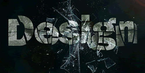 視覺沖擊效果的紋理文字